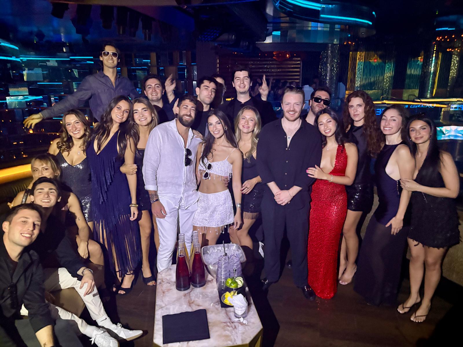 Wedding party Las Vegas OMNIA nightclub